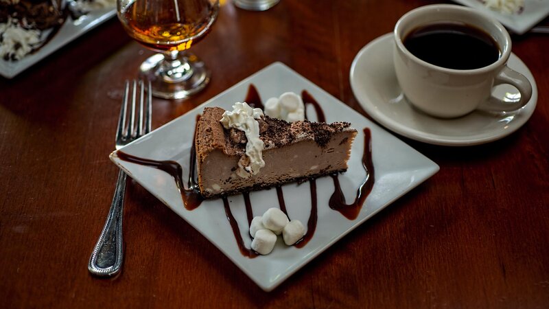 Chocolate mousse cake dessert